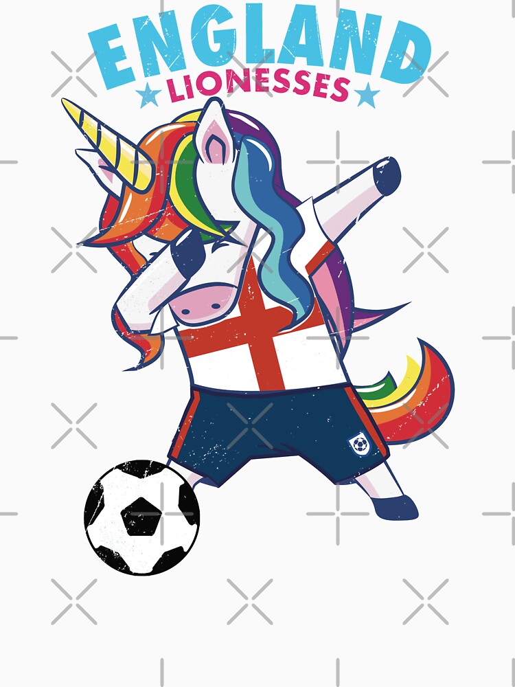 WOSO Dabbing Football Unicorn England - Womens Soccer by Numero14