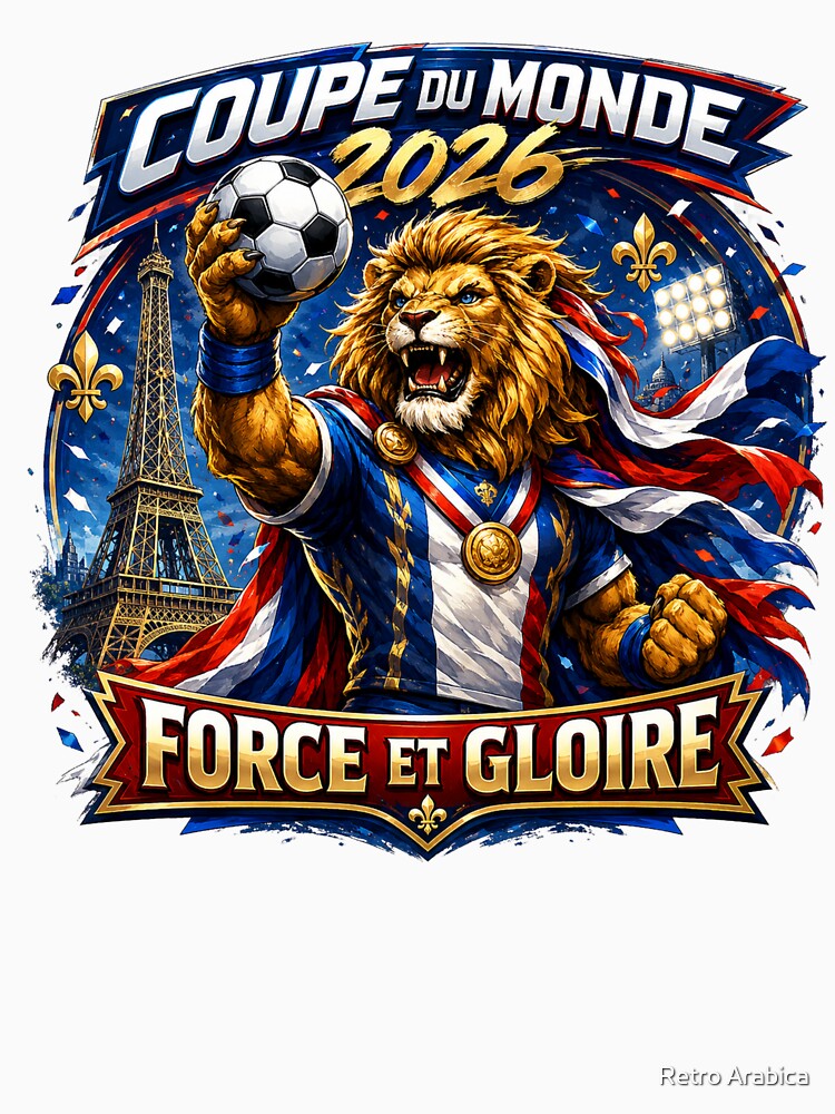 France Lion World Cup 2026 by Retro Arabica
