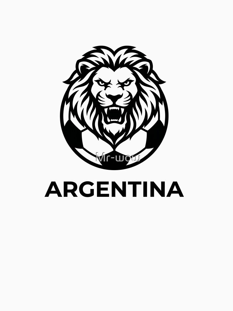 Argentina Soccer Lion Premium Minimalist World Cup Sticker by Mr-wow
