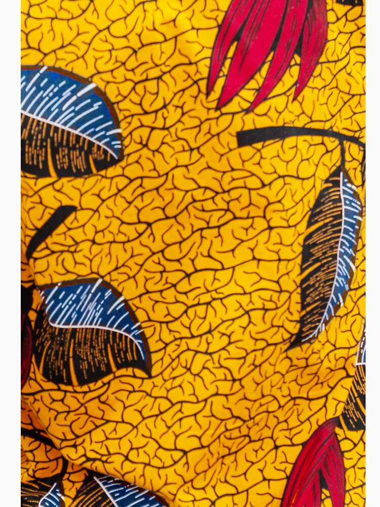 Vibrant Yellow Ankara African Wax Print Fabric by ThaCriações