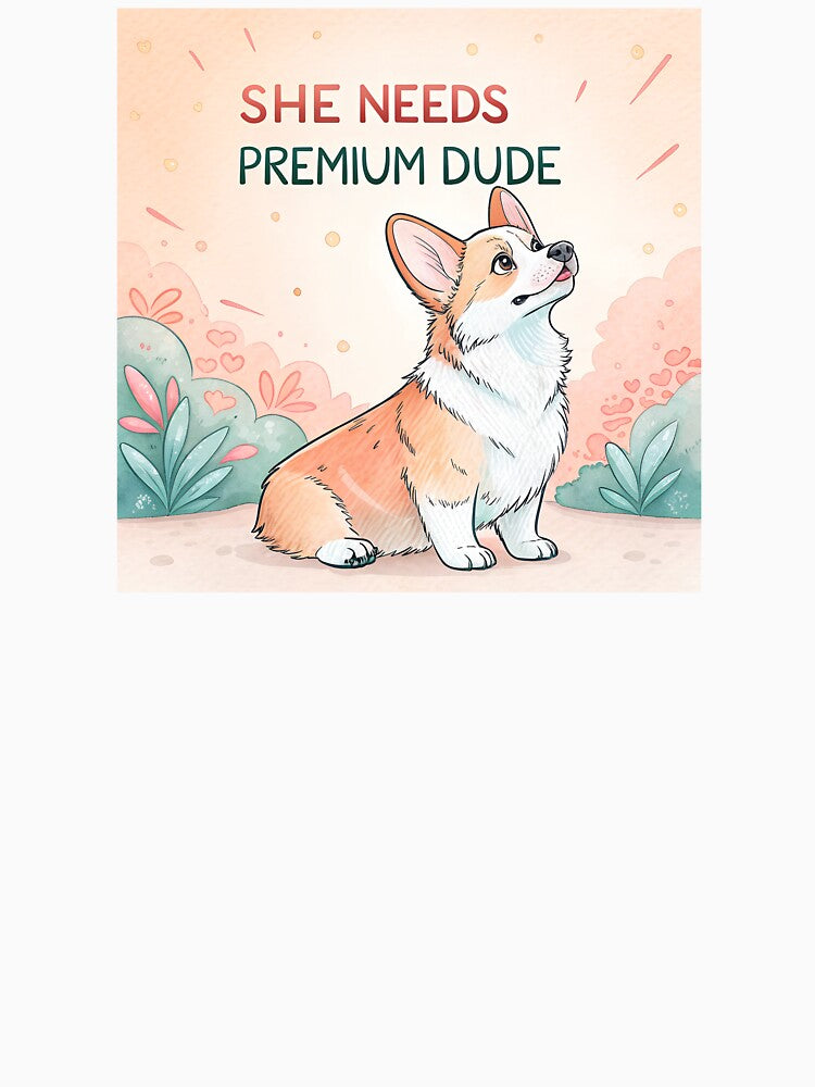 She needs Premium dude corgi by AhArtMe