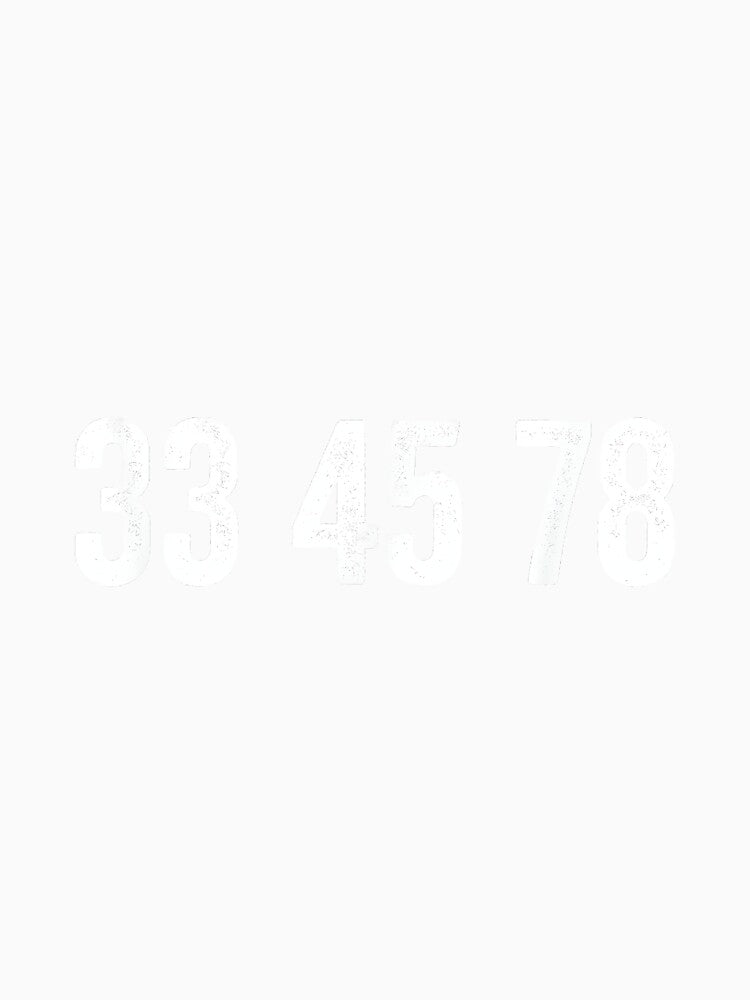 Vinyl Records and Vinyl Collector Gifts Co. 33 45 78 RPM Vinyl Lover Unisex-Adults, Unisex-Kids Black Small Solid Crew Neck Short Sleeve by AlanYYoder