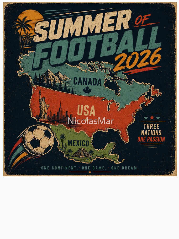 Summer of Football 2026 - Retro North America Map by NicolasMar