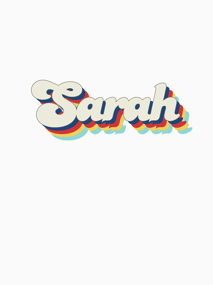 Retro Name Art (Sarah) by Made by Marley