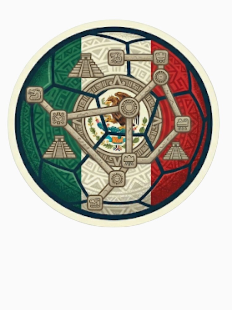 2026 Football Championship Host Nations Series - Artistic Heritage Soccer Ball - mexico by Sanatsalstile