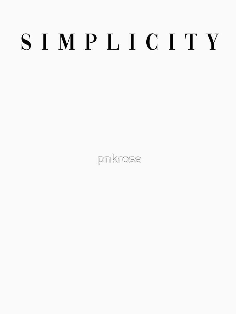 simplicity by pnkrose