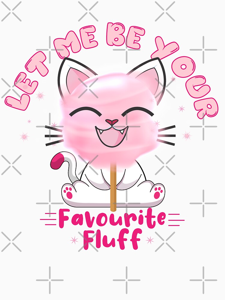 Cute Cat Sweet Pink Watercolor Cotton Candy by PinkPandaDesign