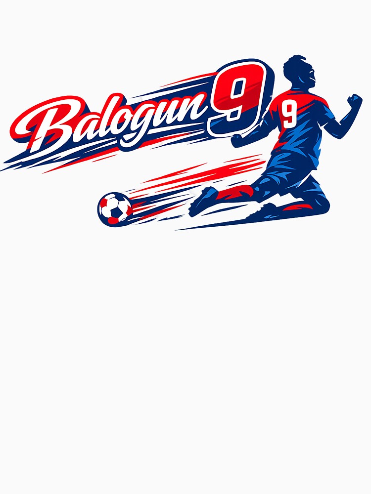 Balogun 9 USA Soccer Striker  Goal Scorer Design by OliviaHayesArt