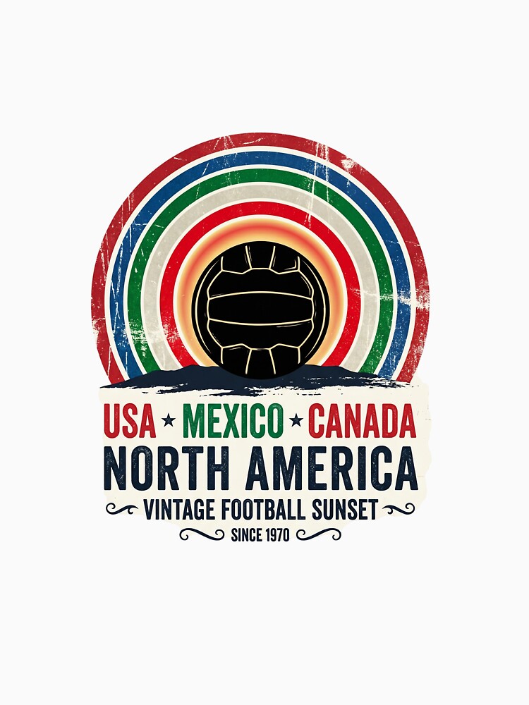 Retro 2026 Soccer Horizon USA Mexico Canada Fan by PictoVibe