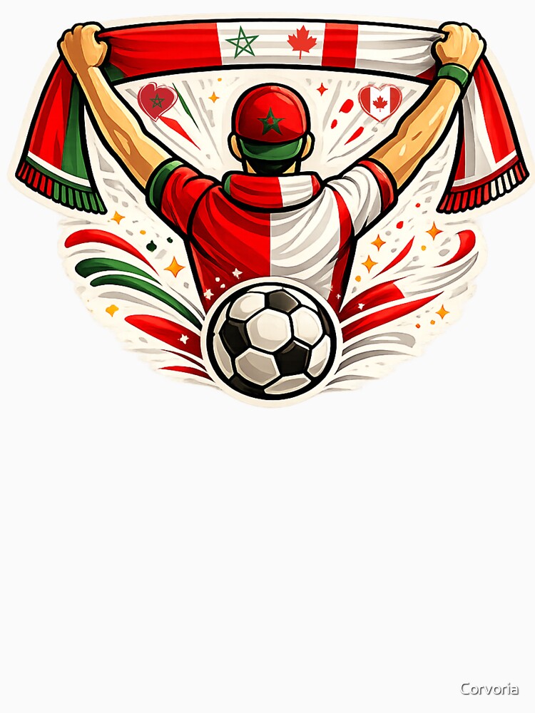 Canada Morocco Soccer Support Together by Corvoria