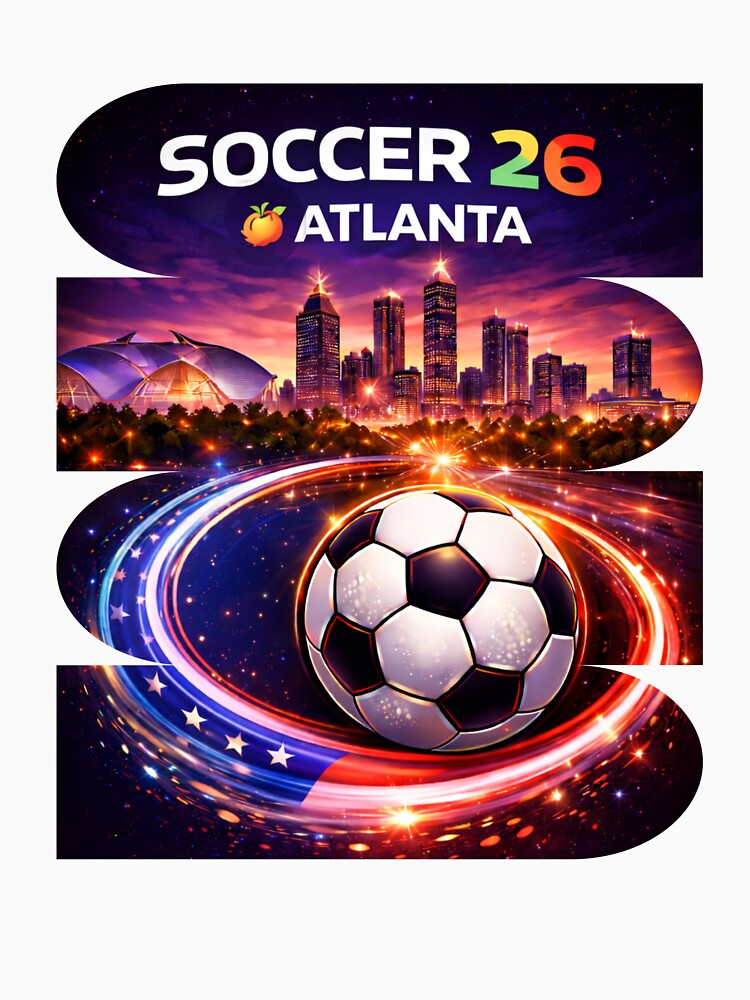 Atlanta Soccer 2026 Shirt, Soccer 26 Atlanta GA Fan Tee, Atlanta Georgia Soccer Graphic by MK-Charlie