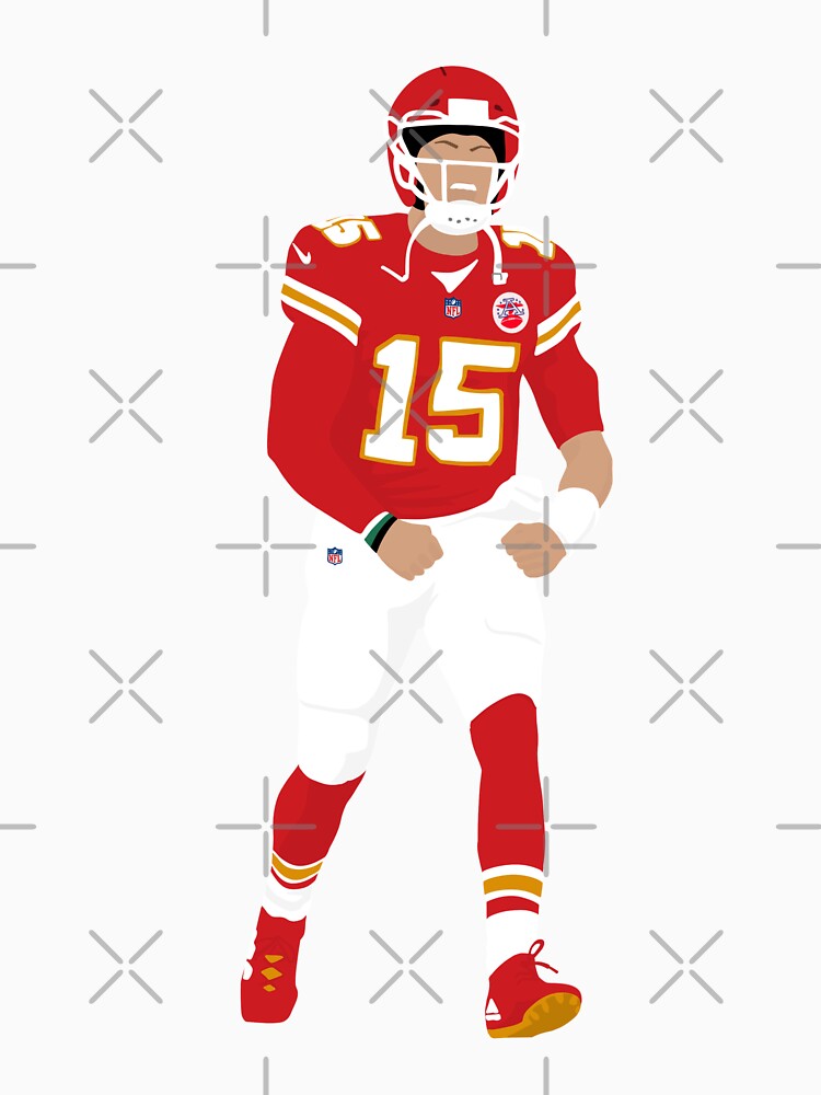 Patrick Mahomes football illustration by ArlemUnivers