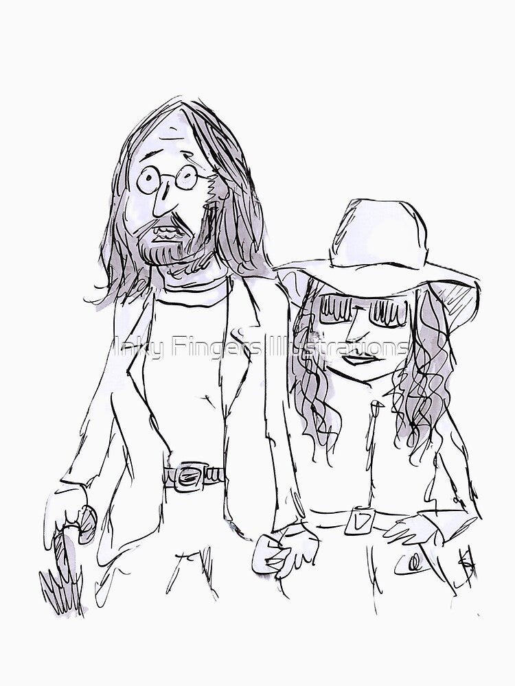 John and Yoko by Inky Fingers Illustrations