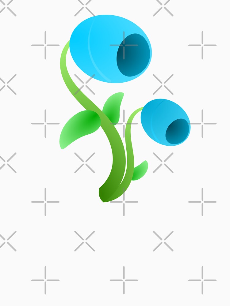 Simple Baby Blue Flower by keyword1