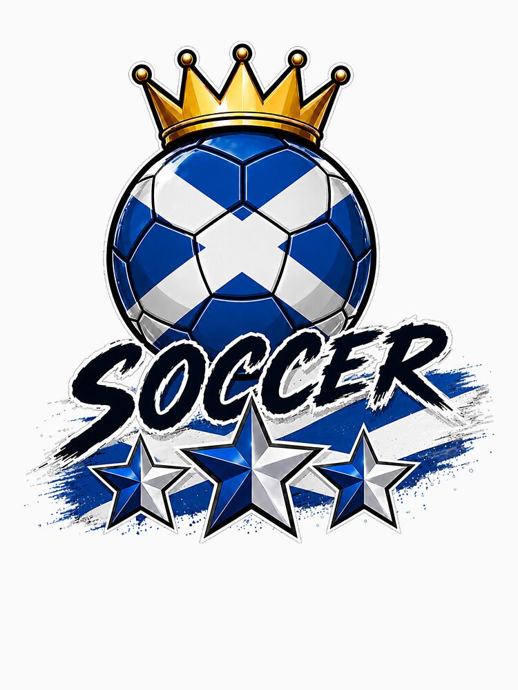 Vintage Scotland flag Crowned Soccer Ball by QuiteOrbit