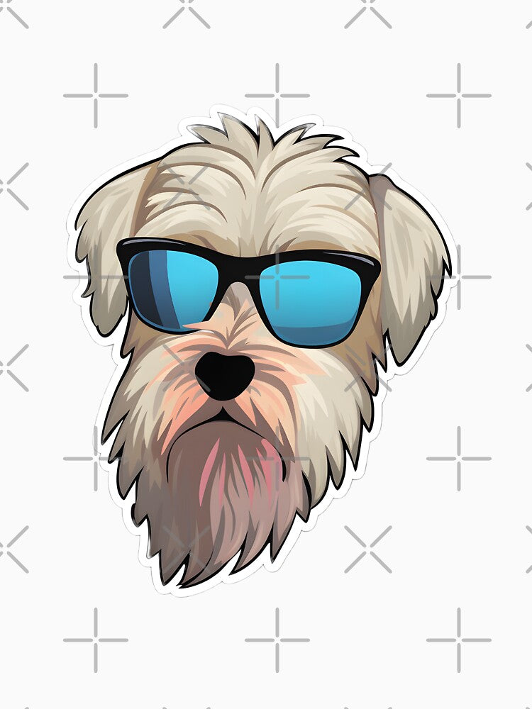 Soft-coated Wheaten Terrier in Cool Sunglasses by CUTEDOGGIEZ