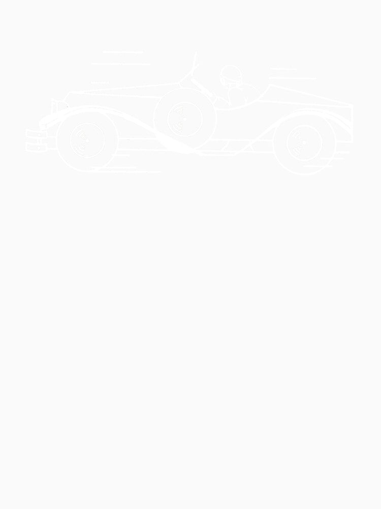Vroom! Classic Art Deco Roadster *Unfilled Lines* T-Shirt by HiddenWalnuts