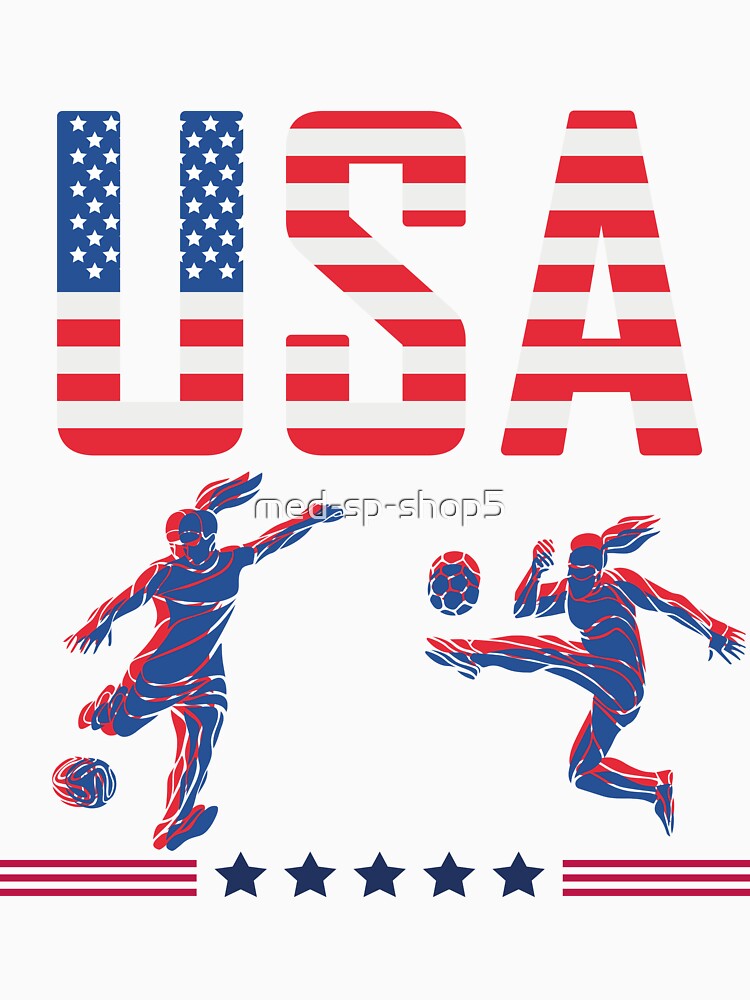 Awesome Football Usa Soccer Football Fans Women by med-sp-shop5