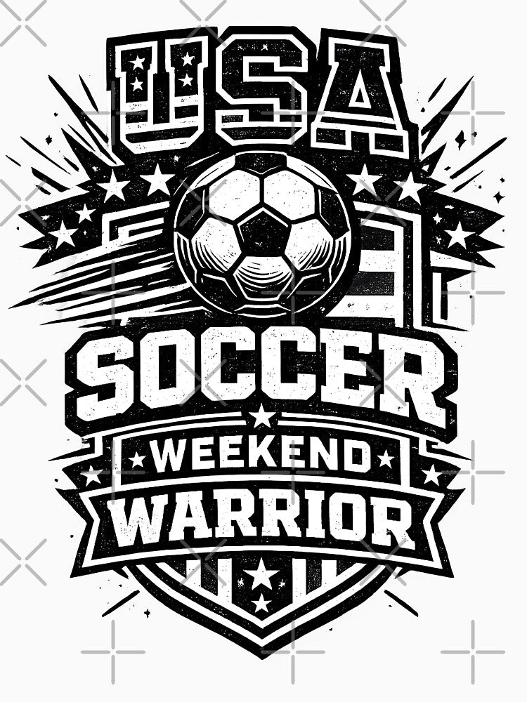 USA Soccer Weekend Warrior Patriotic Soccer Shirt by DREAMBURN™
