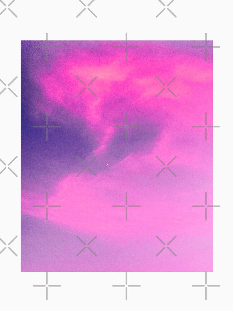 Pink and Purple Cotton Candy Clouds Sky by moremattie