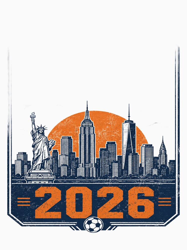 New York City 2026 | Vintage World Cup Skyline Graphic by ArthUpscale