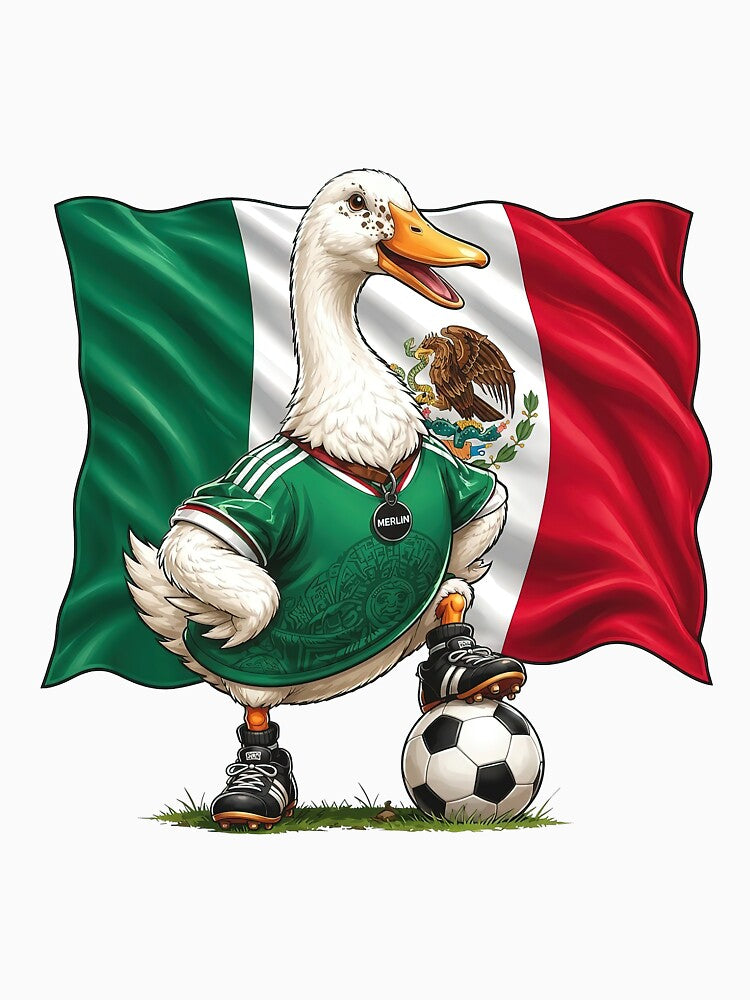 Mexico World Cup Merlin the Duck Soccer by Streetshop79