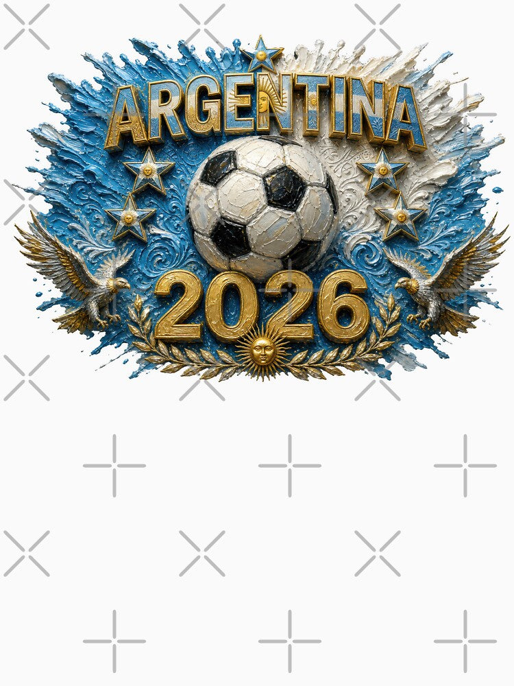 Argentina Soccer Typography Art | 2026 Tournament by BrickByDream