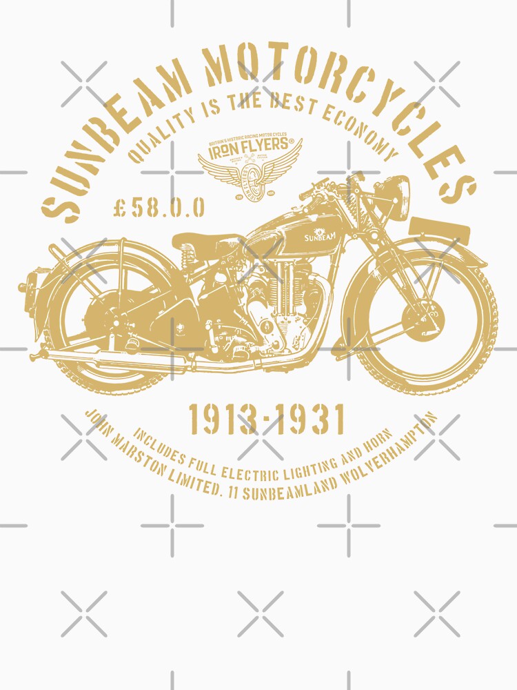 Sunbeam Motorcycles. Classic Black and Gold. by IronFlyers