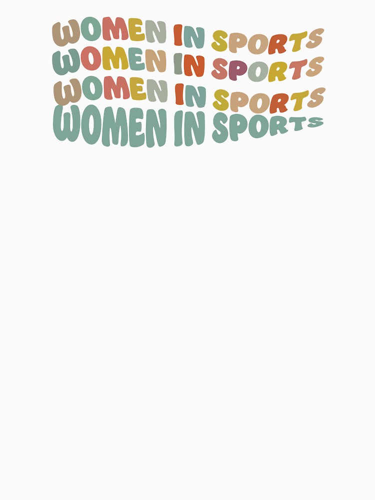 trendy bubble letters support women in sports by Karisdesignss