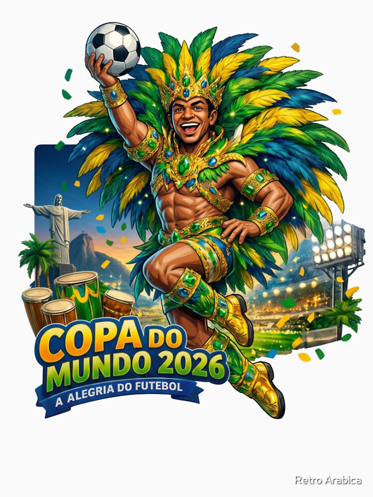 Brazil World Cup 2026 Carnival Fan Art by Retro Arabica