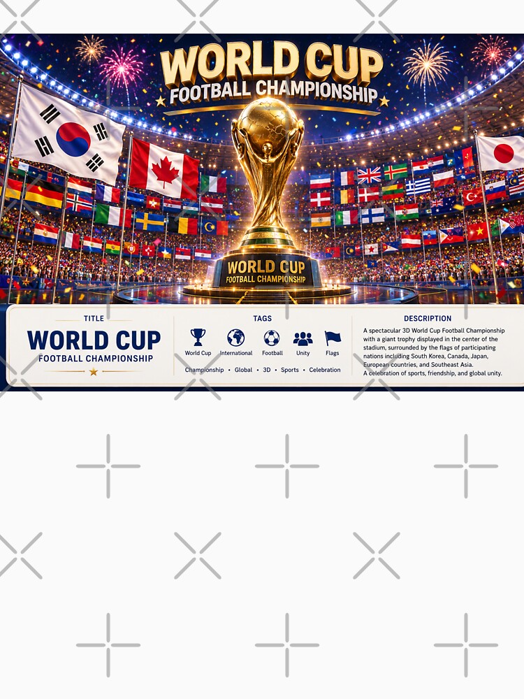 Global Soccer Celebration 2026 – United Nations 3D Festival  Label by PaintMeWorld