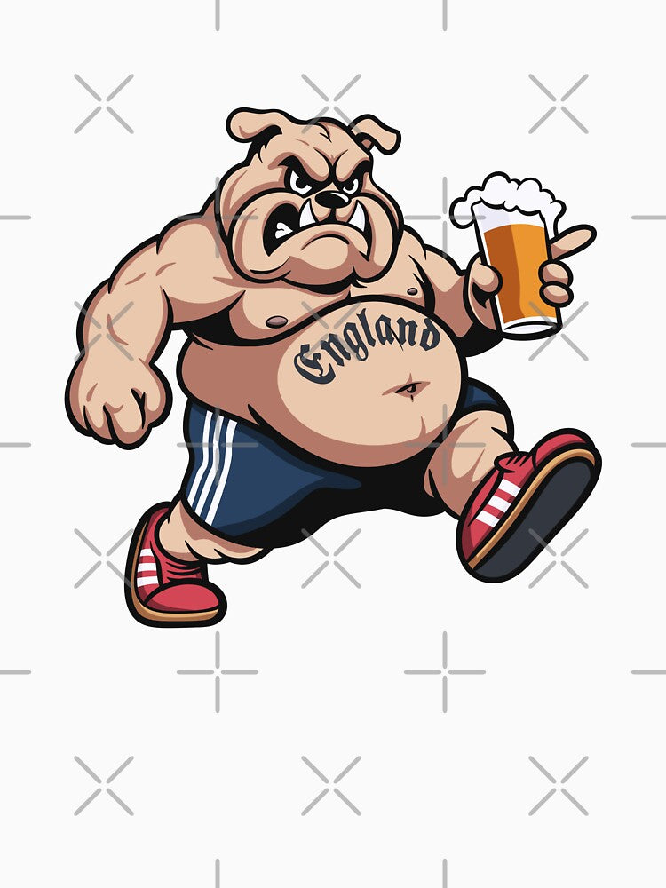England Away Bulldog with Beer by casualsofficial