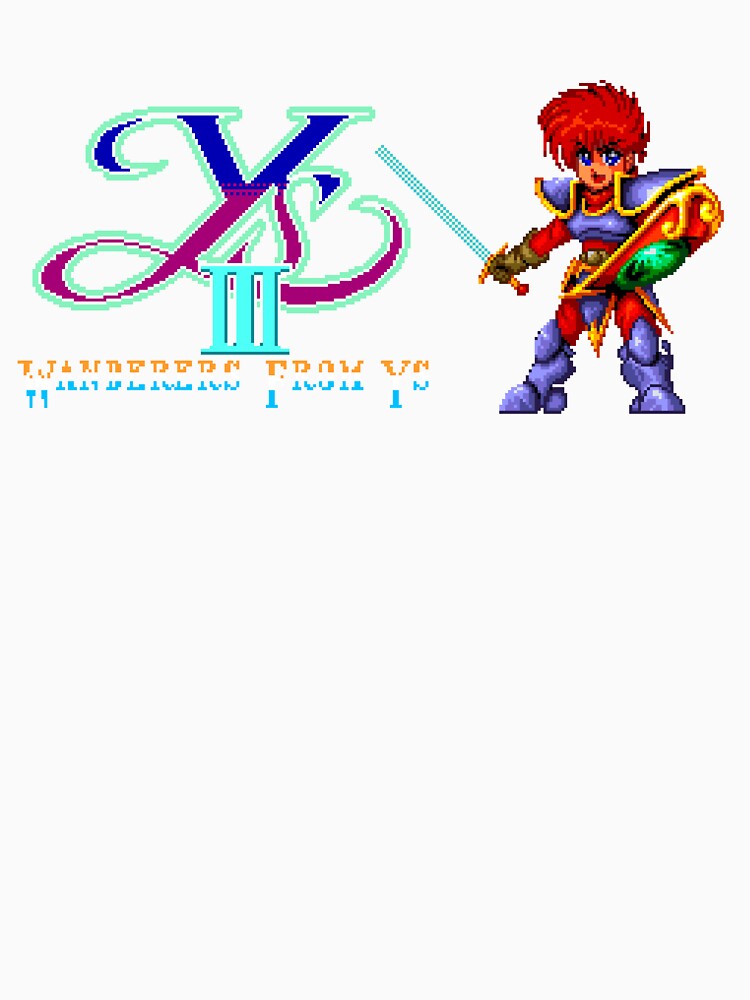 Ys III Wanderers from Ys Game by Retr0Tshirts