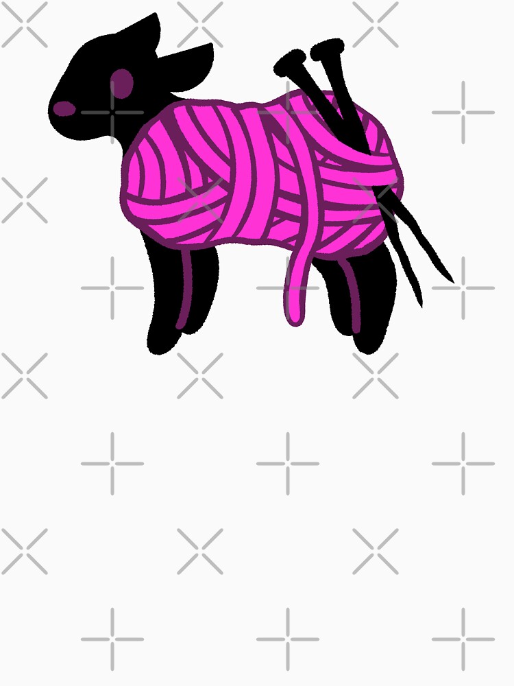 Pink Yarn Sheep by TheDangerGoose