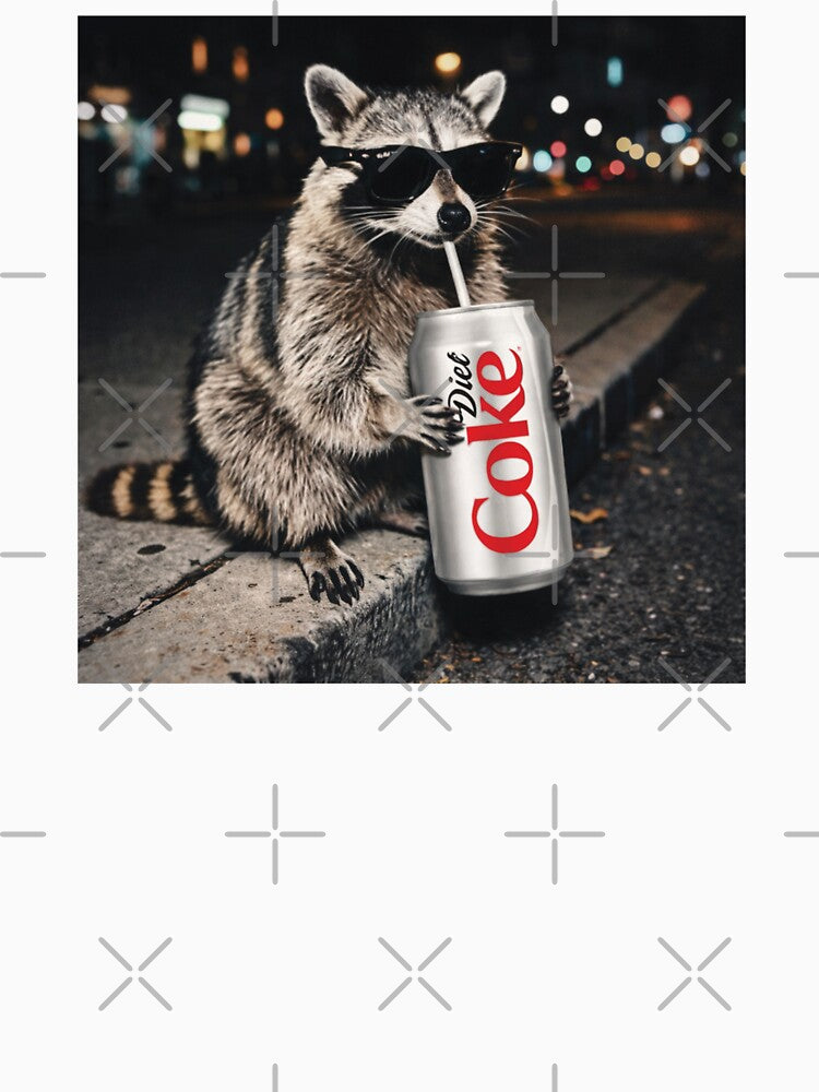 Funny Raccoon Drinking Diet Coke, Funny Meme Raccoons by Vonravenn