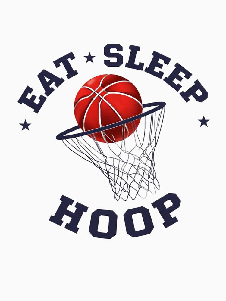 Eat Sleep Hoop Basketball Quote Design – Sports Lifestyle Graphic by IvannaMoroz