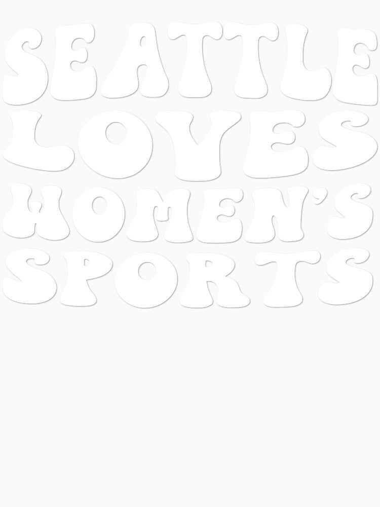 Seattle Loves Women's Sports Groovy by coffeepolicy