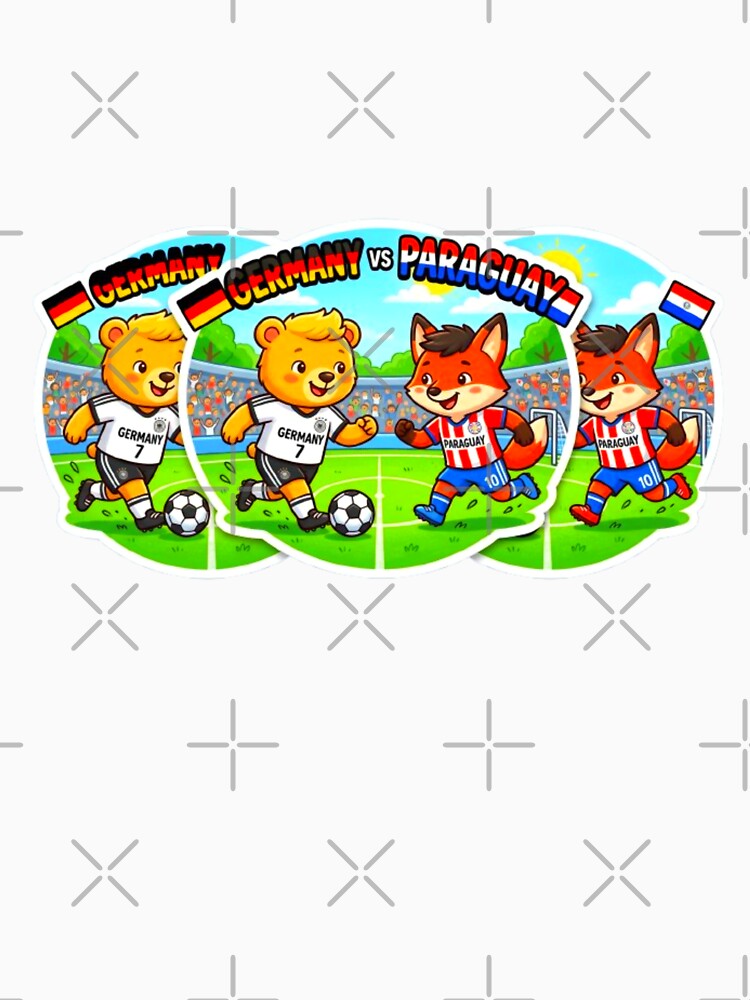 Germany vs Paraguay Match Sticker by ExploreAura Studio