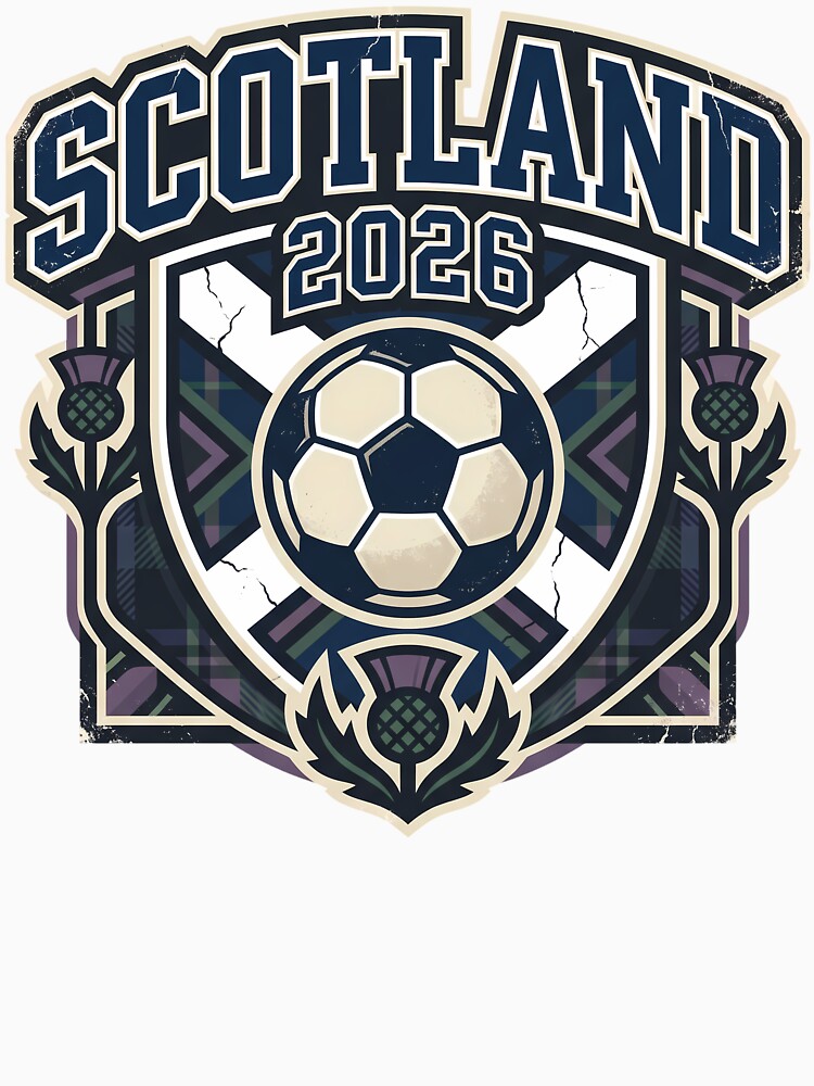 Scotland 2026 Retro Football Fan Crest by Saq2000