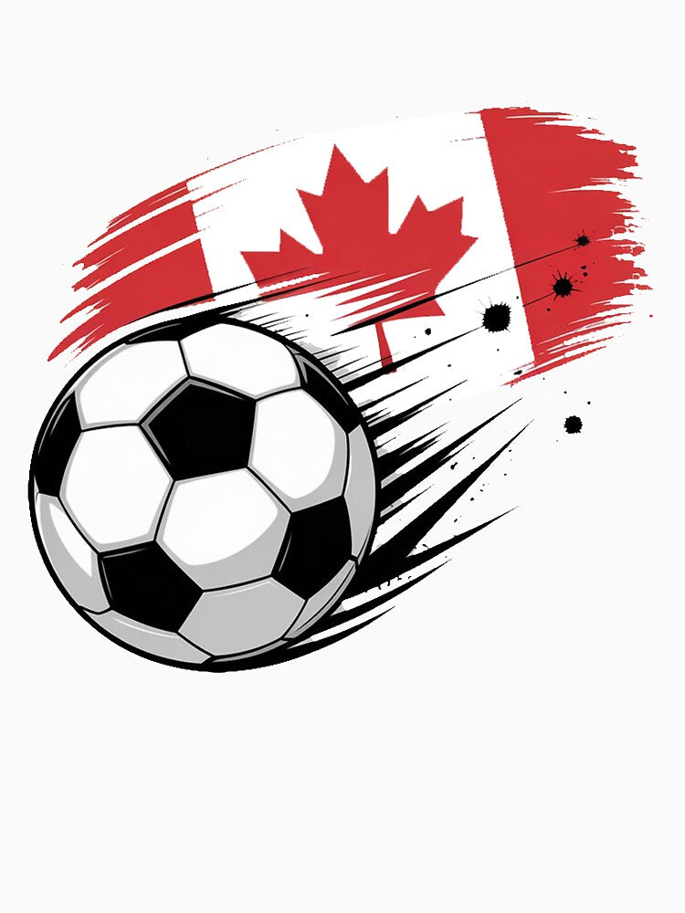 Maple Leaf Soccer Ball Sports Lover Canada by QuiteOrbit