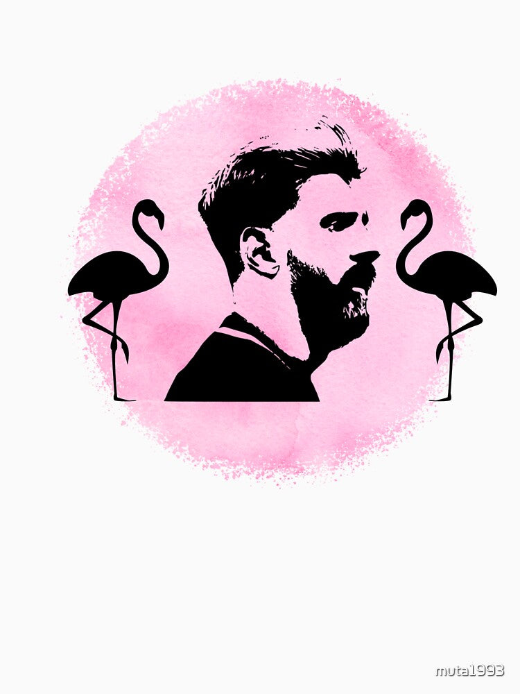 Messi with two flamingos by muta1993