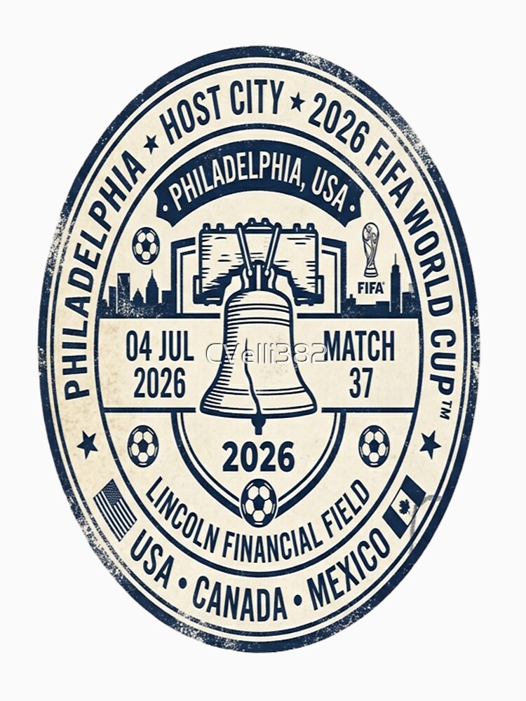 Philadelphia 2026 Host Vintage Stamp Soccer Tee Collection by CVelli382
