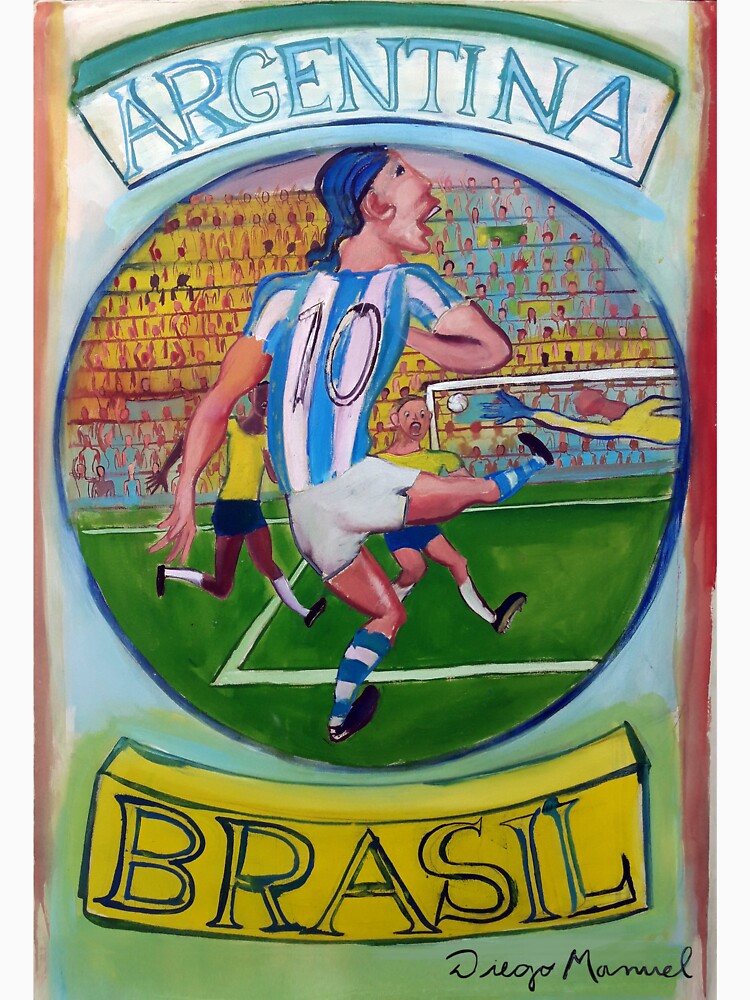 Argentina - Brazil, World Soccer Classics (3), 2014, by Diego Manuel by Diego Manuel Rodriguez