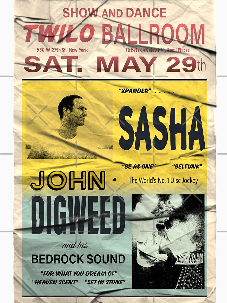 Sasha and John Digweed Twilo Retro Poster by Lick-Design