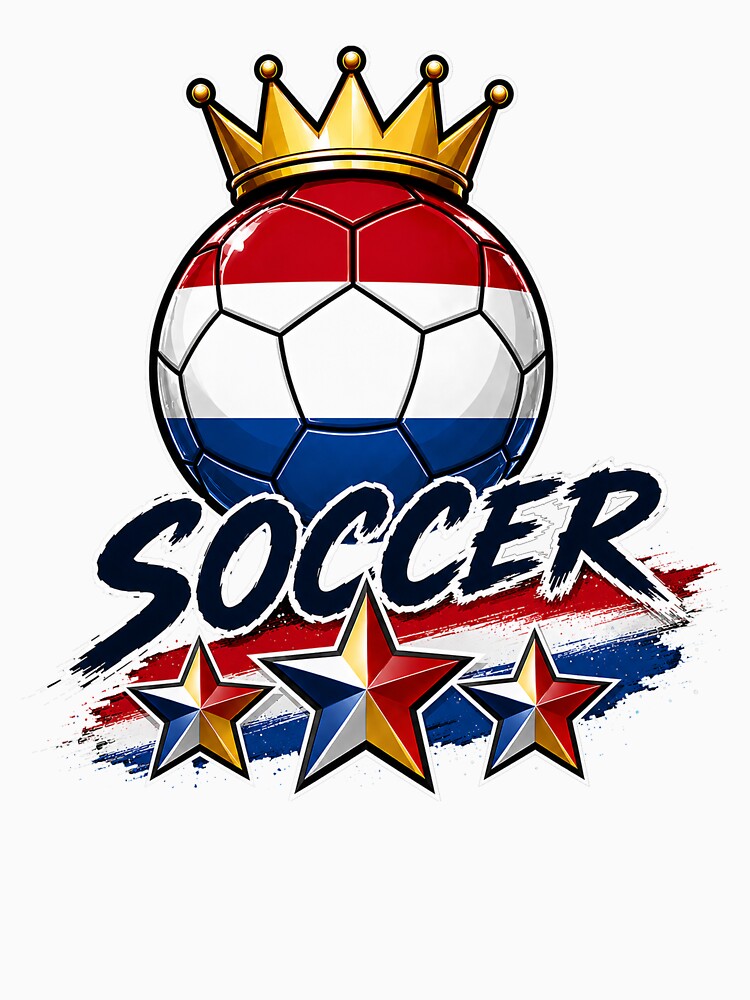 Holland Flag Crowned Soccer Ball by QuiteOrbit