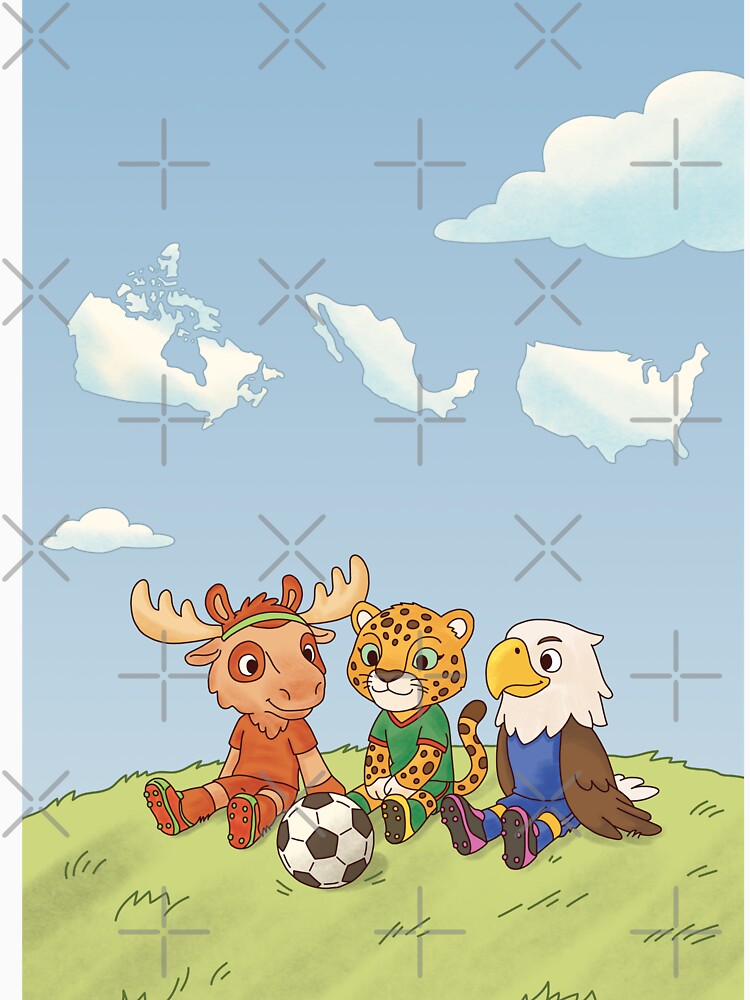 Cute 2026 North America Football Animals Mascots | World Cup 2026 Special by AliAltinelArt