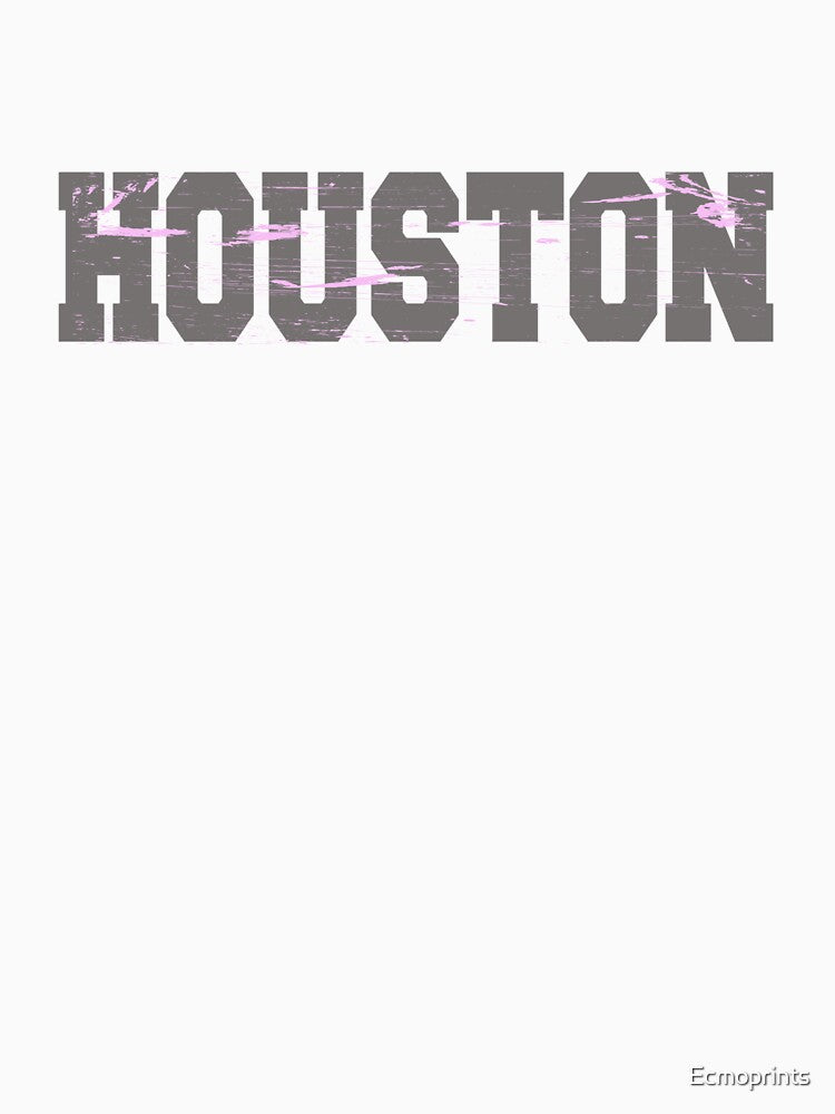 Houston U.S.A. lettering by Ecmoprints