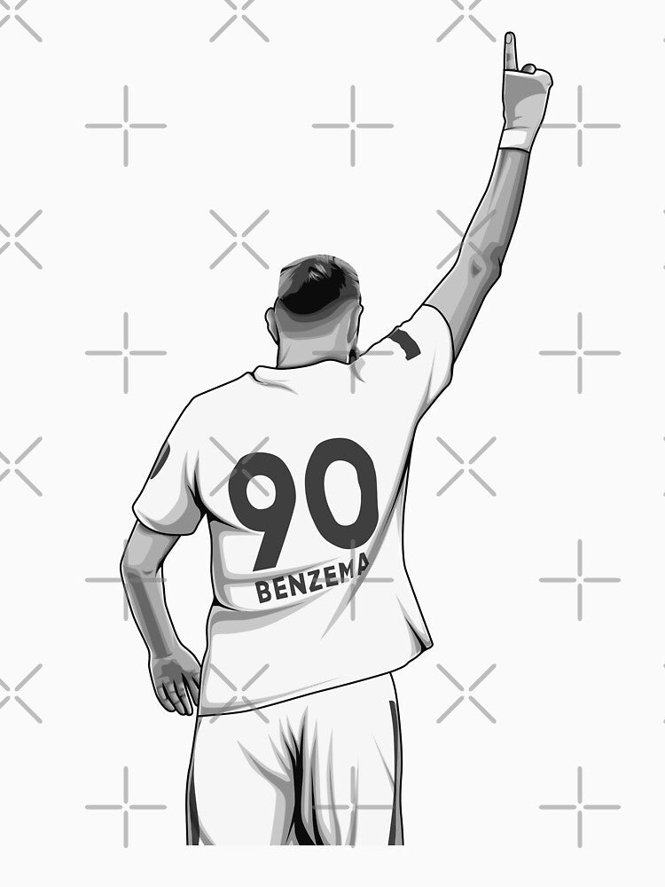 Karim Benzema Black and White Version by Aldduardo
