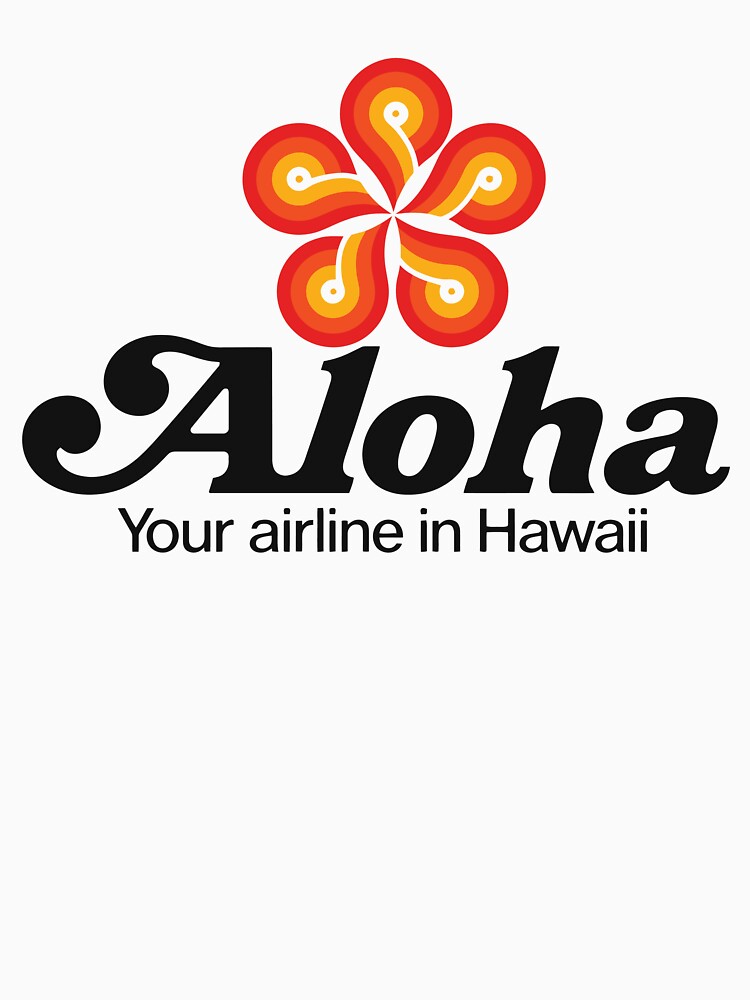 Aloha Airlines 1979 Retro Logo Airline Livery Hawaiian Airlines by RetroAviation