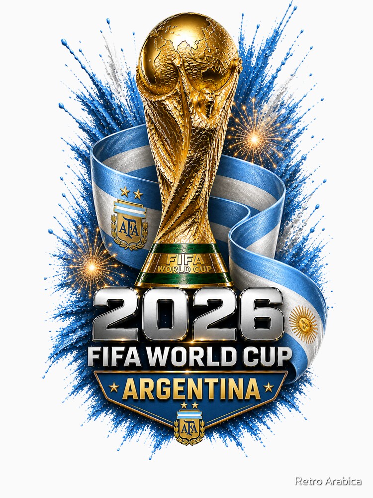 Argentina 2026 Football Fan Design by Retro Arabica
